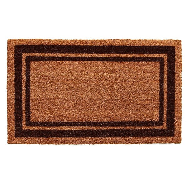 Configuracion 24 x 36 in. Brown Border Rectangular Doormat Natural CO2828542 - main
